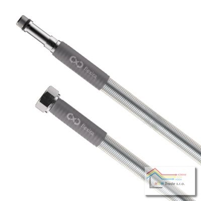 Nerez.hadica voda FLEXIRA k batérii M10x3/8"MF60cm s nádstavcom